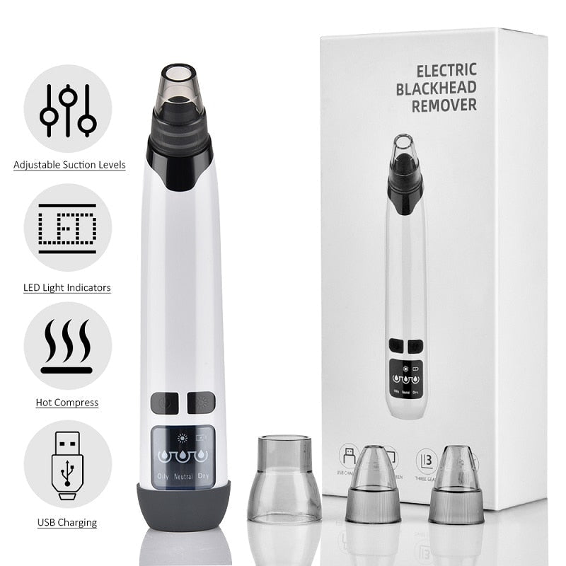 JoyPretty® Electric Blackhead Remover tool - Deep Pore Facial Cleaner for Black heads, Whiteheads, Acne Removal Joy Pretty Skin